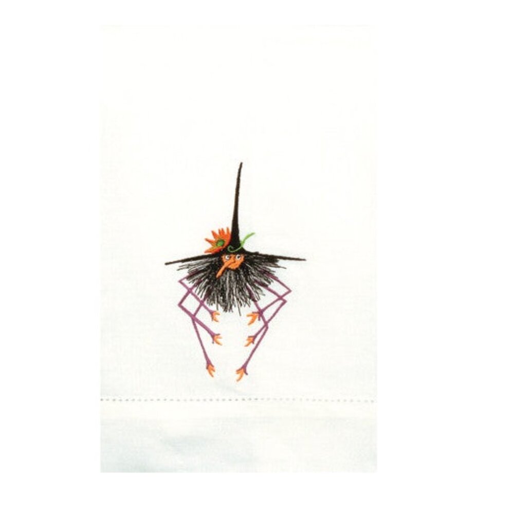 Patience Brewster Krinkles Spider Witch Guest Towel